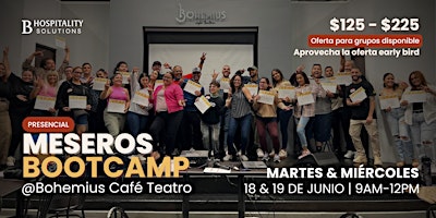 Imagen principal de Meseros Bootcamp (summer edition 2024)