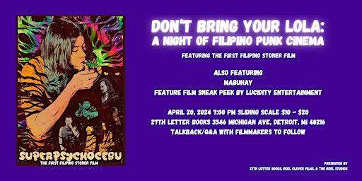 Primaire afbeelding van Don't Bring Your Lola: A Night of Filipino Punk Cinema