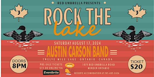 Primaire afbeelding van ROCK THE LAKE AT THE RED UMBRELLA INN!