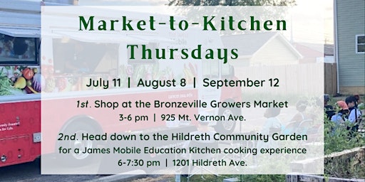 Imagen principal de August 8th Market-to-Kitchen Thursday by the Growing and Growth Collective