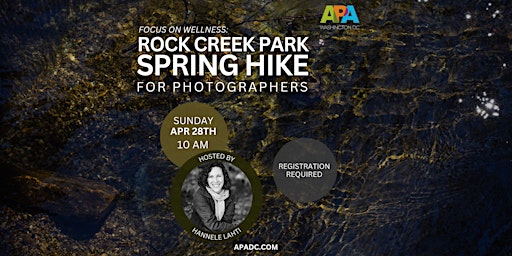 Imagem principal do evento APA | DC Spring Hike - Rock Creek Park