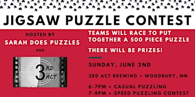 Primaire afbeelding van 3rd Act Craft Brewery Jigsaw Puzzle Contest