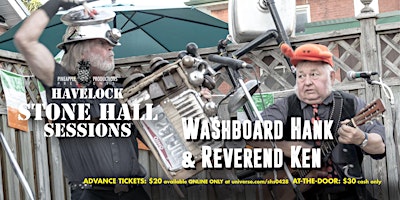 Imagem principal do evento Washboard Hank & Reverend Ken - LIVE in Concert!