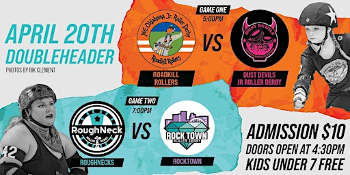 Primaire afbeelding van Roughneck Roller Derby April 20th Double Header