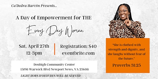 A Day of Empowerment for The Every Day Woman primary image