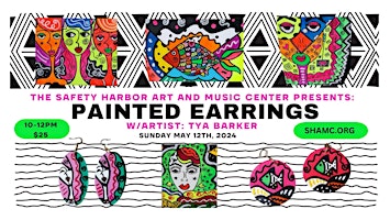 Imagem principal do evento Painted Earrings w/Tya Barker