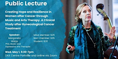 MIAA Public Lecture Margareta Wärja - Expressive Arts Therapy and Trauma primary image