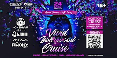 Primaire afbeelding van VIVID - Bollywood Cruise Grand Opening Night Party - 24th May