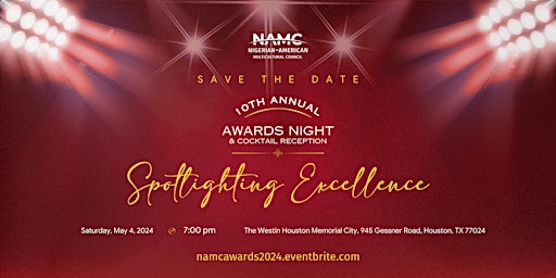 Imagem principal do evento 10th Annual NAMC Awards Night and Cocktail Reception