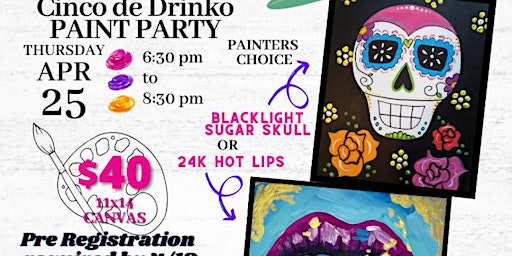 Cinco de Drinko at RICOCHET Paint Party primary image