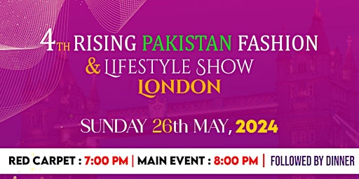 Imagem principal do evento Rising Pakistan Fashion & Lifestyle Show