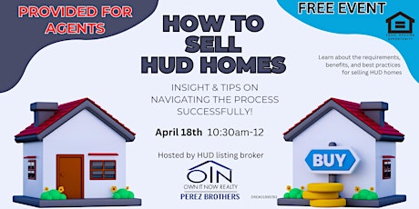 Agents- How to Sell HUD Homes