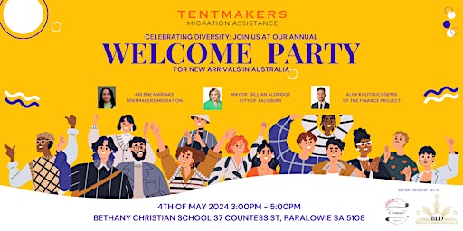 Imagem principal do evento WELCOME PARTY FOR NEW ARRIVALS IN AUSTRALIA