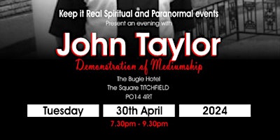 Demonstration of Mediumship with John Taylor primary image
