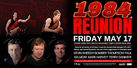 1984 Bombers Reunion ft Sheedy, Thompson, Salmon LIVE at Village Green! primary image