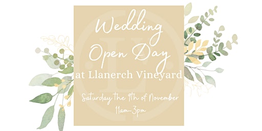 Image principale de Llanerch Vineyard Wedding Open Day- Saturday 9th November 2024