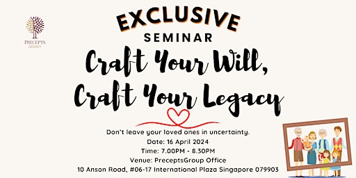 (English) Craft Your Will, Craft Your Legacy primary image