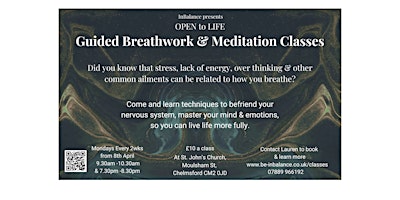 Imagem principal do evento Guided Breathwork & Meditation Classes