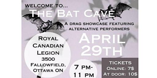 Imagem principal do evento The Bat Cave: A Drag Showcase Featuring Alternative Performers