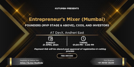 Entrepreneur's Mixer (Mumbai)