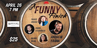 Imagem principal do evento Comedy! A Funny Finish: Andrew Frank!