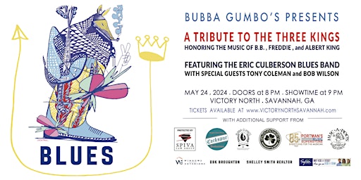 Immagine principale di A Tribute to the 3 Kings - Featuring the Eric Culberson Band and Friends 