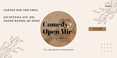 Image principale de Garage Bar Comedy Night