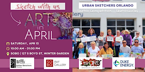Urban Sketchers  Orlando - ARTS IN APRIL, Winter Garden Sketchwalks primary image
