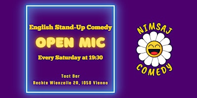 Hauptbild für Nimsaj's Stand Up Comedy - Open Mic @Tact Bar