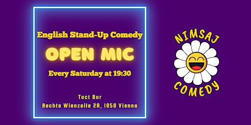 Primaire afbeelding van Nimsaj's Stand Up Comedy - Open Mic @Tact Bar