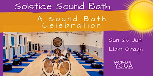 Imagem principal do evento Sound Therapy Immersion - SOLSTICE Sound Bath with Liam Oragh