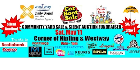 Westway Food Bank Community Car Boot/Yard Sale & Silent Auction Fundraiser