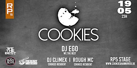 Imagen principal de Cookies mit DJ Ego, DJ ClimeX & Rough MC im RP5 Stage