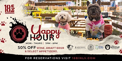 Primaire afbeelding van Yappy Hour: Happy Hour for You and Your Pooch!