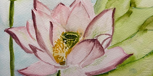 Imagem principal de Painting Lily Pads & Water Lilies in a Pond Using Negative Painting