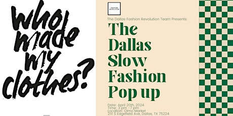 Dallas Slow Fashion Pop Up