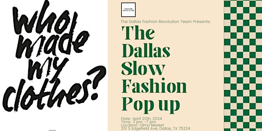 Imagem principal do evento Dallas Slow Fashion Pop Up