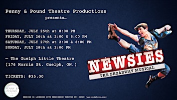 Penny & Pound Theatre Productions presents DISNEY’S NEWSIES  primärbild