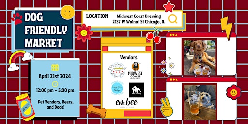 Imagen principal de Dog-Friendly Market hosted by Chicago Dog Co. at Midwest Coast Brewing