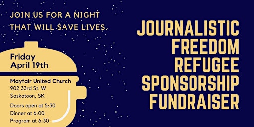 Hauptbild für Journalistic Freedom Refugee Sponsorship Fundraiser