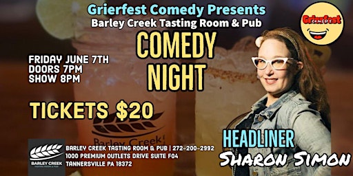 Barley Creek Tasting Room Comedy Show!  primärbild