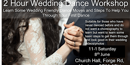 Imagem principal do evento 8th June 2 Hour Wedding Dance Workshop (Cardiff)