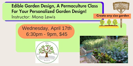 Imagem principal do evento Edible Garden Design, A Permaculture Class