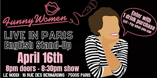 Primaire afbeelding van Funny Women in Paris: English Stand-Up