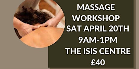 NECK, BACK and SHOULDER MASSAGE WORKSHOP