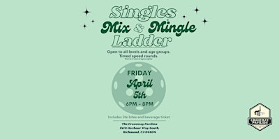 Pickleball Mixer for Singles - All ages and skill levels welcome! primary image