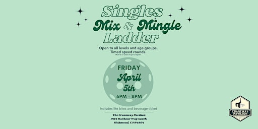 Image principale de Pickleball Mixer for Singles - All ages and skill levels welcome!