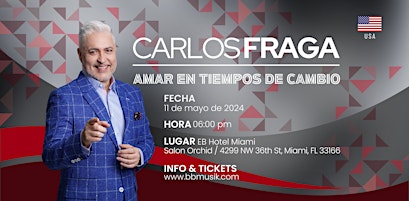 Imagem principal do evento CARLOS FRAGA - MIAMI