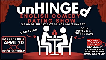 unHINGEd: An English Comedy Dating Show - April 20th primary image