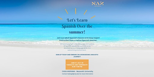 Imagem principal do evento Let's Learn  Spanish over the Summer!: Group 1 ( only 2 spaces left)